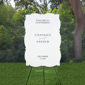 Acrylic Welcome  1/8” Thick— Essential Calm 36" × 24″—(Select colour) (Select Package and Shape)